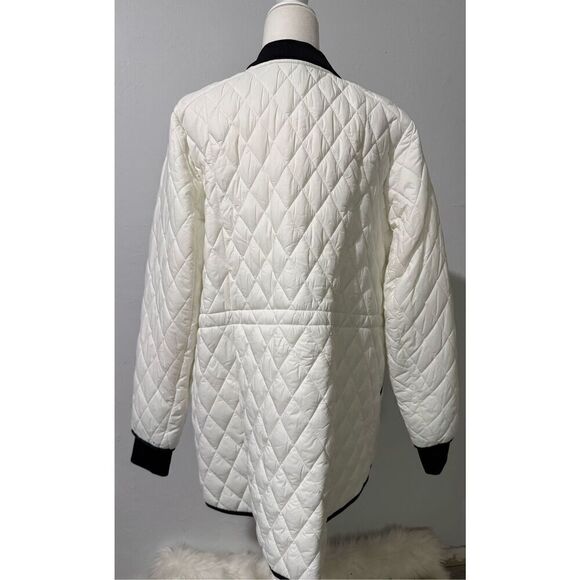Calvin Klein white black performance puffer leight weight  jacket 1X - Picture 7 of 8